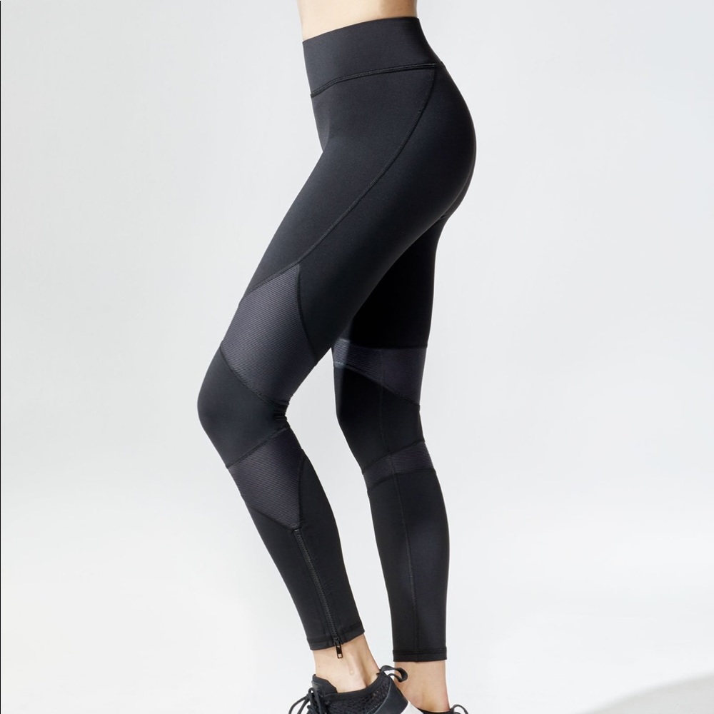 MICHI Moto zip legging